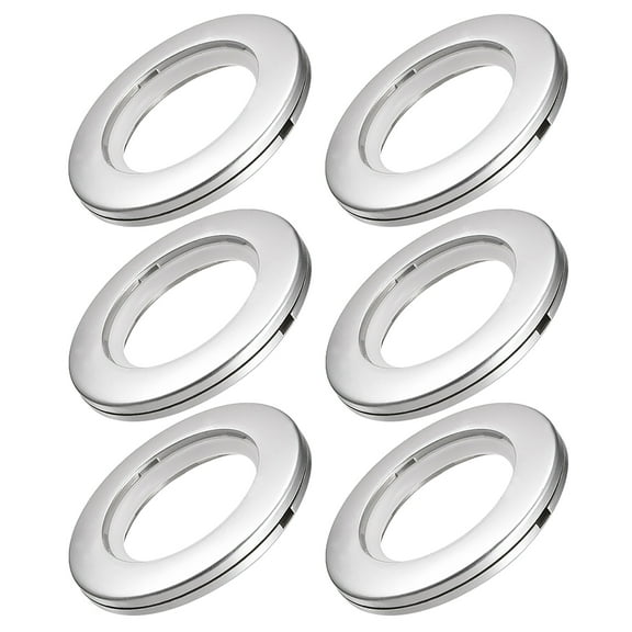 Uxcell 1.5 Inch Inner Dia Curtain Grommets Plastic Gray 6 Pack