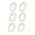 thumbnail image 1 of Uxcell 1.5 Inch Inner Dia Curtain Grommets Plastic White 6 Pack, 1 of 5