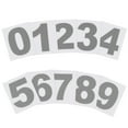 thumbnail image 1 of Uxcell Reflective Number Stickers, Vinyl Mailbox Number Decals Self-Adhesive Grey 1.5", 1 of 6