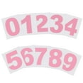thumbnail image 1 of Uxcell Reflective Number Stickers, Vinyl Mailbox Number Decals Self-Adhesive Pink 1.5", 1 of 6