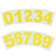 thumbnail image 1 of Uxcell Reflective Number Stickers, Vinyl Mailbox Number Decals Self-Adhesive Yellow 1.5", 1 of 6