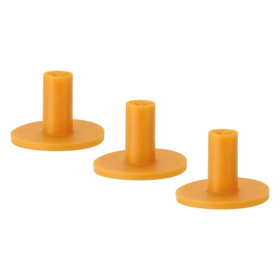 Uxcell 1.5 Inch Rubber Golf Tee, 3 Pack Tall Training Driving Range Tee Stable Ball Holder, Yellow