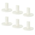 thumbnail image 1 of Uxcell 1.5 Inch Rubber Golf Tee, 6 Pack Tall Training Driving Range Tee Stable Ball Holder, White, 1 of 5