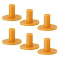thumbnail image 1 of Uxcell 1.5 Inch Rubber Golf Tee, 6 Pack Tall Training Driving Range Tee Stable Ball Holder, Yellow, 1 of 5