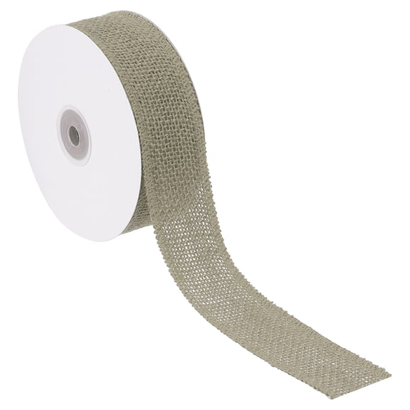 Uxcell 1.5 Inch Wide 10 Yards Burlap Ribbon, Natural Jute Fabric Crafts Roll Gift Wrapping Tan