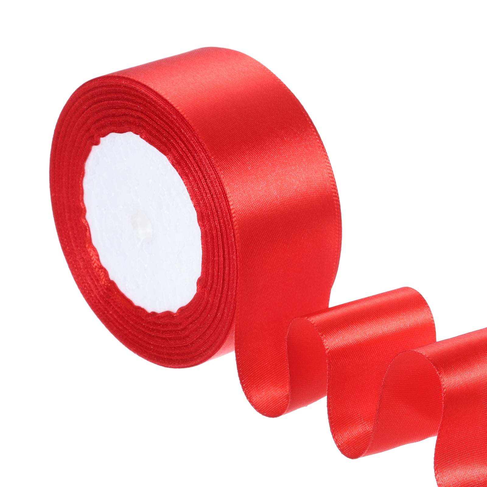 Uxcell Satin Ribbon Roll, Gift Wrapping Ribbon for DIY Craft Wedding ...