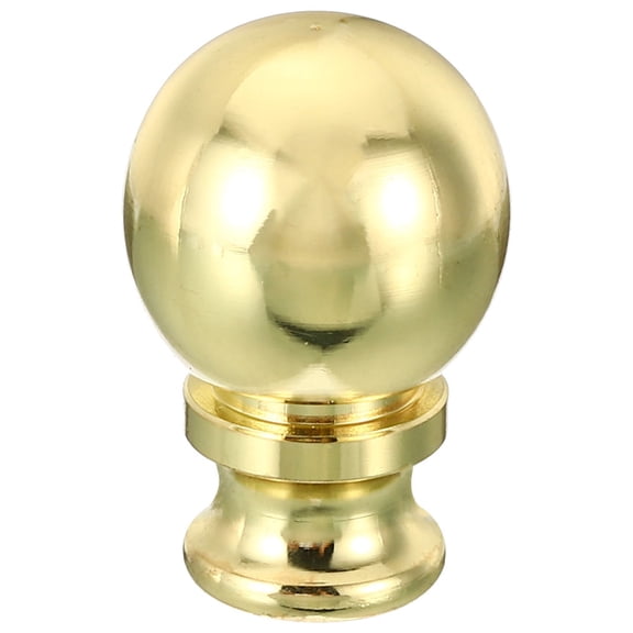 Uxcell 1.5" Tall Aluminum Lamp Finials Cap Knob, Lamp Screw Holder Tapped 1/4 27, Gold