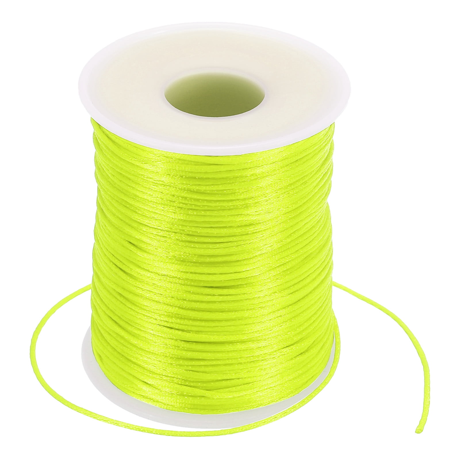 Uxcell 1.5 mm x 109 Yard Nylon Satin Cord 1.5 mm Beading String Braided ...