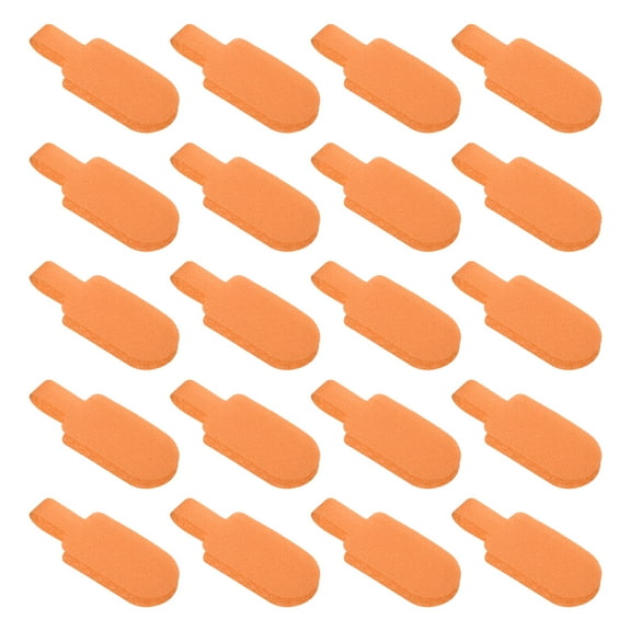 Uxcell 1.5 x 0.75 inch Cable Labels Write on Cord Labels Tags for Cable Management and Identification, 20 Pack Orange