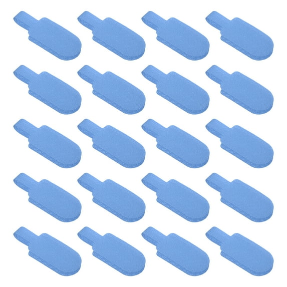 Uxcell 1.5 x 0.75 inch Cable Labels Write on Cord Labels Tags for Cable Management and Identification, 20 Pack Sky Blue