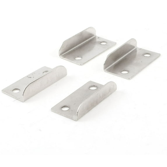 Uxcell 1.5" x 0.8" Home Cabient Lock Strike Plate Replacements, 4 Pack