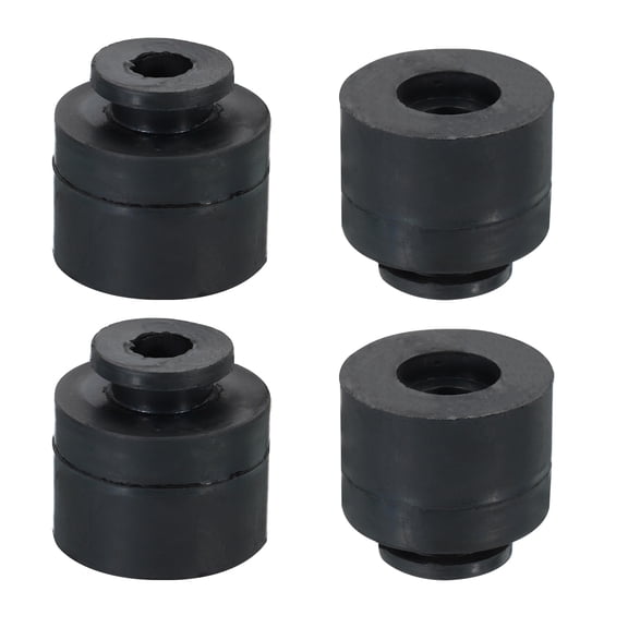 Uxcell 1.5" x 1.4" Compressor Rubber Feet Foot Mount Anti Vibration Pad Replacement for Air Conditioner, Black 4 Pack