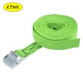 thumbnail image 1 of Uxcell 1.52ft Cam Buckle Tie Down Lashing Strap Polypropylene Green 2pack, 1 of 5
