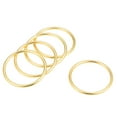 thumbnail image 1 of Uxcell 1.57'' O-Ring Buckle for Hardware Bags Craft DIY Accessories Zinc Alloy Gold Tone 5pcs, 1 of 3