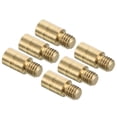 thumbnail image 1 of Uxcell 1.5g Copper Dart Weight Add Accentuator 6 Pcs 8.5mm 2BA Thread Darts Weight Adjuster Dart Accessories Gold, 1 of 6