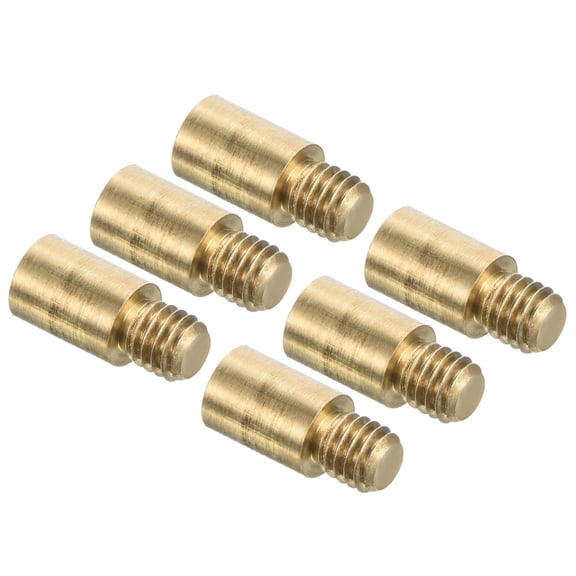 Uxcell 1.5g Copper Dart Weight Add Accentuator 6 Pcs 8.5mm 2BA Thread Darts Weight Adjuster Dart Accessories Gold
