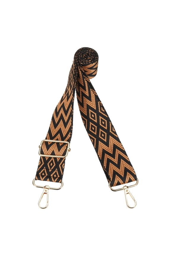 1.5inch Wide Adjustable Replacement Crossbody Purse Strap, Universal Handbag Shoulder Strap, Black