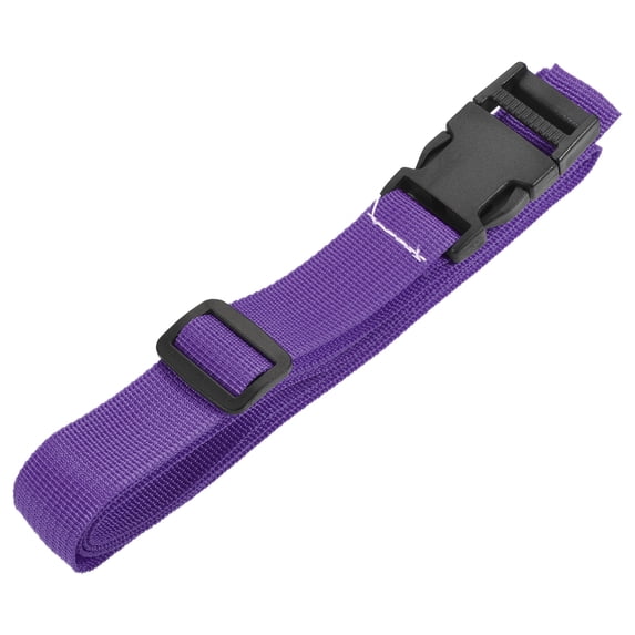 Uxcell 1.5m Adjustable with Quick Release Buckle Luggage Strap, Purple