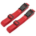 thumbnail image 1 of Uxcell 1.5m Adjustable with Quick Release Buckle Luggage Straps, Red 2 Pack, 1 of 5
