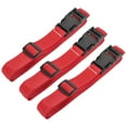 thumbnail image 1 of Uxcell 1.5m Adjustable with Quick Release Buckle Luggage Straps, Red 3 Pack, 1 of 5