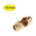 thumbnail image 1 of Uxcell 1.5mm Crimp Link Ball Chain Connector Champagne Gold 200 Pack, 1 of 5