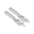 thumbnail image 1 of Uxcell 1.5mm Line Width Fountain Pen Nib Replacement 201 Stainless Steel for Drawing Writing 2 Pack, 1 of 5