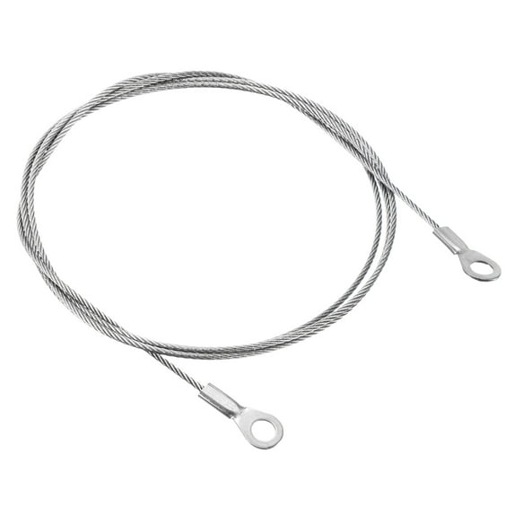 Uxcell 1.5mmx100cm Stainless Steel Lanyard Cable Eyelets Ended Wire Rope 10 Pack