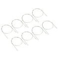 thumbnail image 1 of Uxcell 1.5mmx50cm Stainless Steel Security Cable 4mm ID Eyelets Ended Safety Wire Rope, 8 Pack, 1 of 6