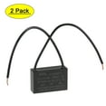 thumbnail image 1 of Uxcell 1.5uF 250V AC 2 Wires CBB61 Ceiling Fan Capacitors 2 Pack, 1 of 6