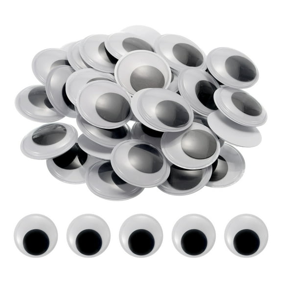 Uxcell 1.6 Inch Googly Eyes, 50 Pcs