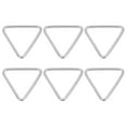 thumbnail image 1 of Uxcell Metal Triangle Rings, Stainless Steel Triangle Ring Welded Solid Dee Rings DIY Accessories for Belts Sewing 3x40mm, 1 of 6