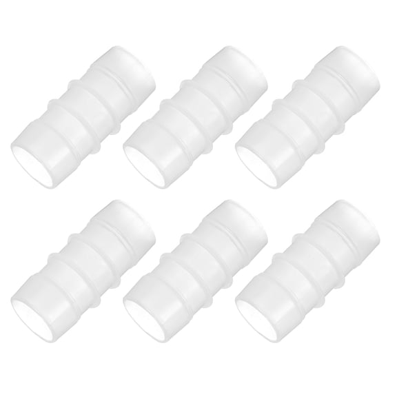 Uxcell 1" 6 Pcs Plastic Hose Barb Fittings, Reducer Tube Fittings Pipe Adapter Kit for Air Gas Water System