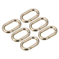 thumbnail image 1 of Uxcell 1.61 Inch Spring Oval Ring Round Snap Clip Trigger for Bag Purse Keychain, 6Pack Gold, 1 of 6