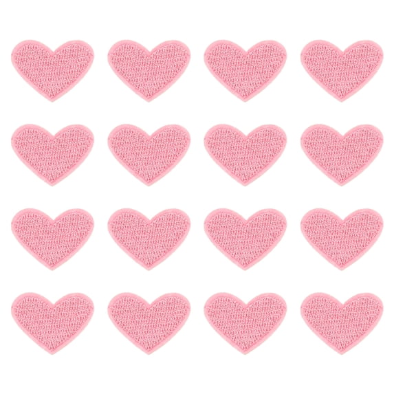 Uxcell 1.65'' x 1.42'' Iron-on Hot Melt Adhesive Patches Sew Embroidered Patches 10 Pcs Light Pink