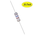 thumbnail image 1 of Uxcell 1.6K Ohm 3W ±5% Tolerance Axile Lead Metal Oxide Film Resistor 20 Count, 1 of 5