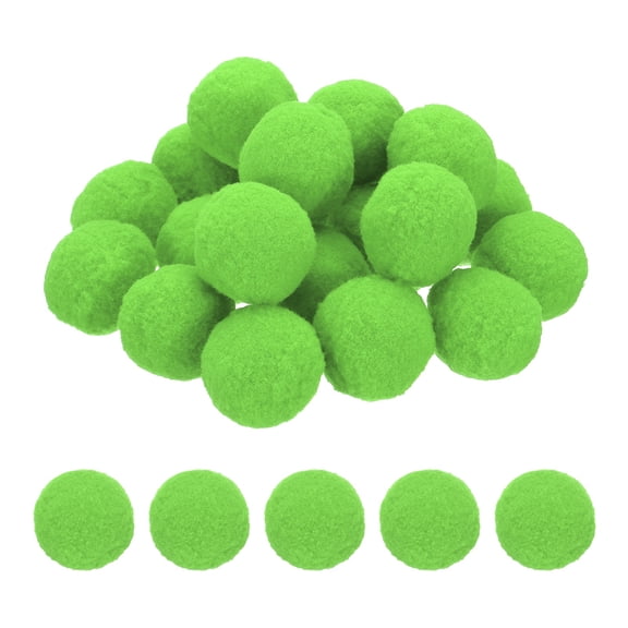 Uxcell 1.6inch Pom Poms for Crafts, 20pcs Small Pompoms for Crafts Mini Puff Balls Bulk High Elasticity Fuzzy Balls for Hats Christmas Art DIY, Light Green
