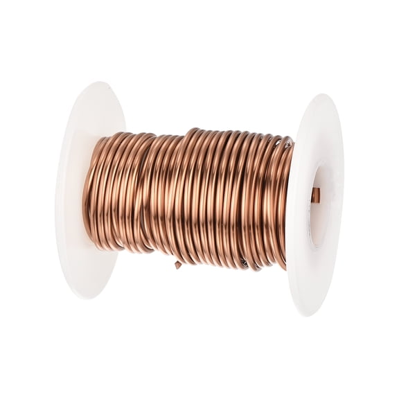 Uxcell 1.6mm Magnet Wire 18ft Enameled Copper Wire Magnet Winding Wire Coil 100g 155C