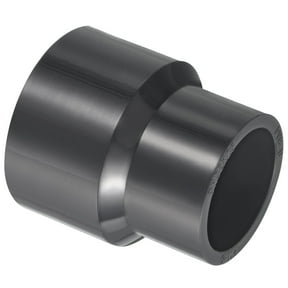 Uxcell Reducer Pipe Fitting Straight Socket Coupling Connector, Grey 1.6x1.3" 1