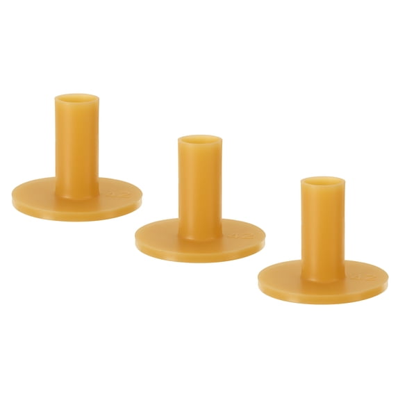 Uxcell 1.7 Inch Rubber Golf Tee, 3 Pack Tall Training Driving Range Tee Stable Ball Holder, Yellow