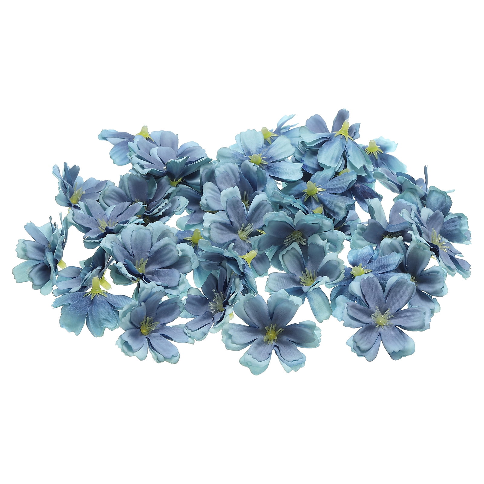 Uxcell 1.77" Artificial Plum Blossom Flower Heads, 50 Pack Silk Plum ...