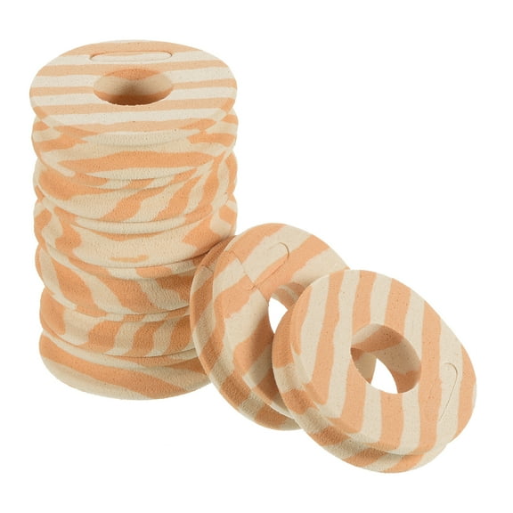 Uxcell 1.77 Inch Fishing Line Spool EVA Foam Winding Board Organizer Wood Color 50 Pack