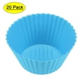 thumbnail image 1 of Uxcell Wax Melt Warmer Liner Silicone Rubber For Candle Fragrance Melter 1.77 x 1.26 inch 20 Pcs Sky Blue, 1 of 6