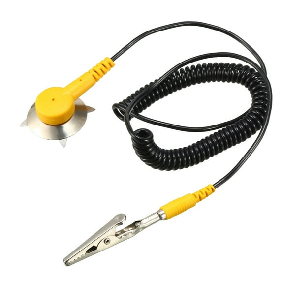 Uxcell 1.7M Alligator Clip ESD Anti-Static Mat Grounding Cord Ground Strap
