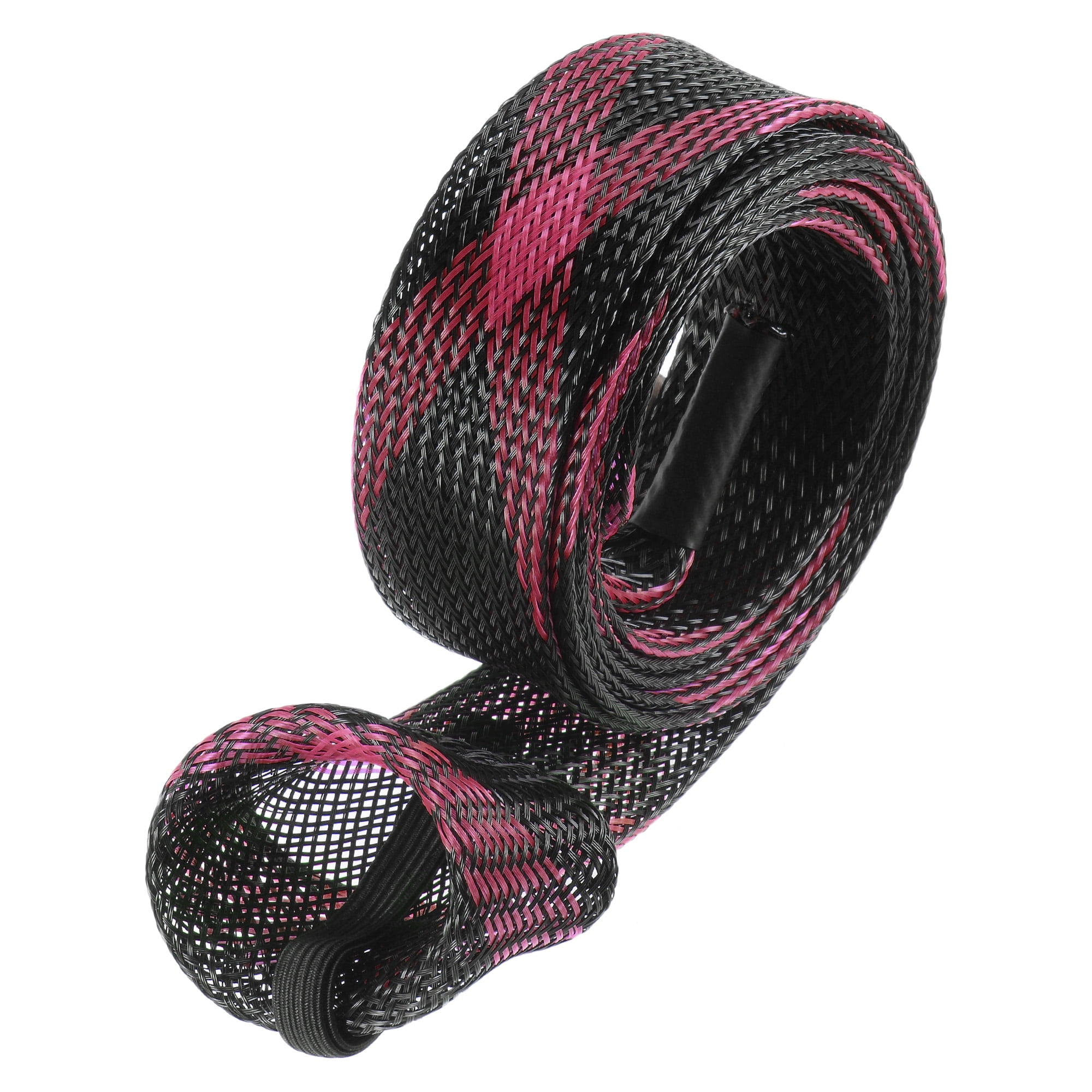 Uxcell 1.7m Black Red Fishing Rod Sleeve Rod Sock Cover Braided