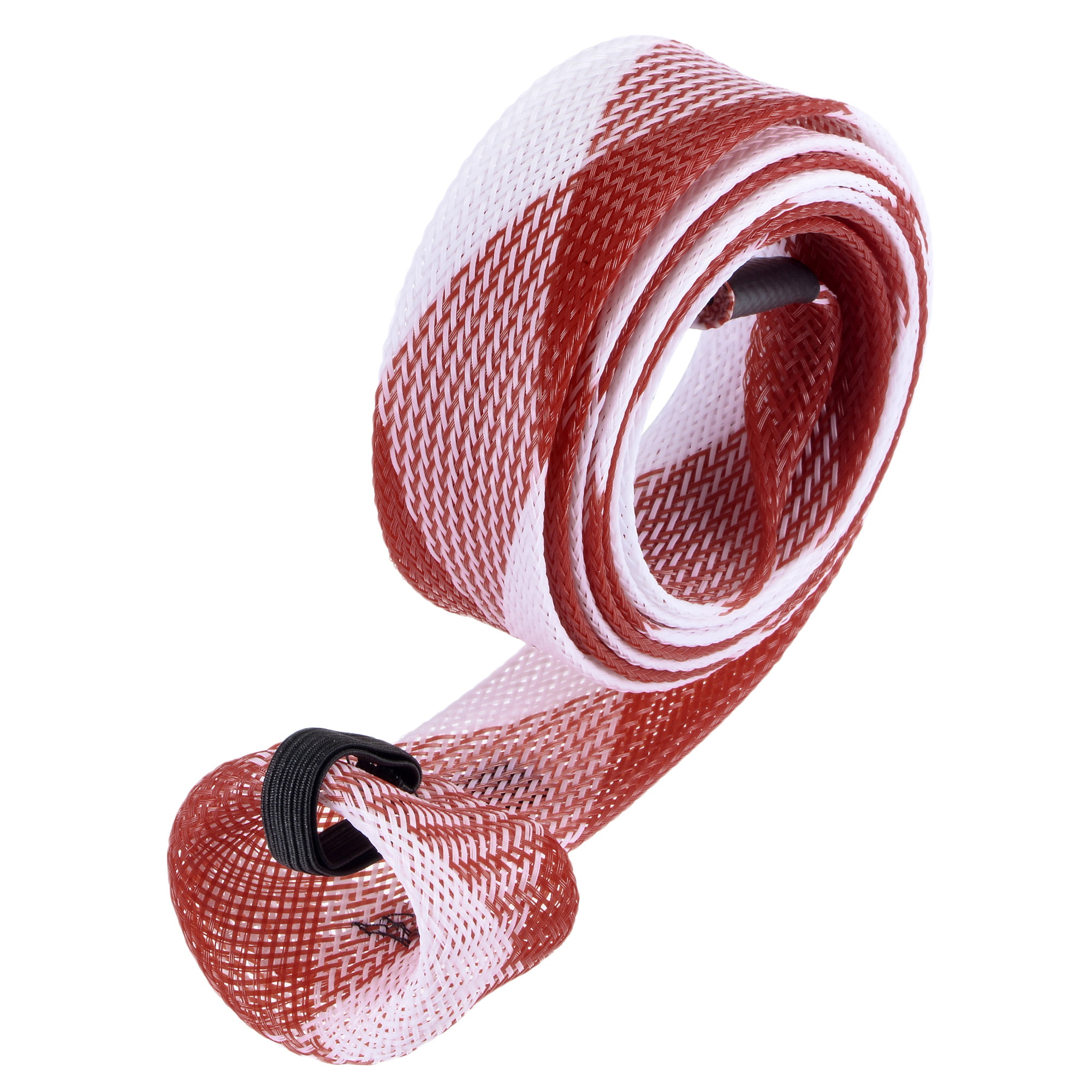 Uxcell 1.7m Red White Fishing Rod Sleeve Rod Sock Cover Braided Mesh Rod  Protector 3 Pack