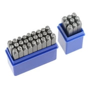 Uxcell 1/8" (3mm) Number and Letter Stamp Set, A-Z & 0-9 Alloy Steel Punch Press Tool for Metal Plastic Wood Leather