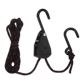 Uxcell 1/8" (4mm) Tie Down Rope Hanger Metal Gears Ratchets 6.6ft (2meter) Strap