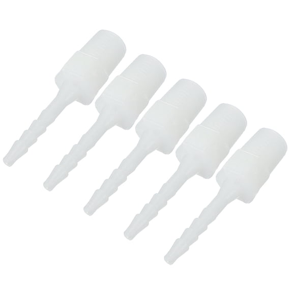 Uxcell 1/8" Barb x 1/8" G Male Connector, 5 Pcs Plastic Hose Barb Fitting Adapter