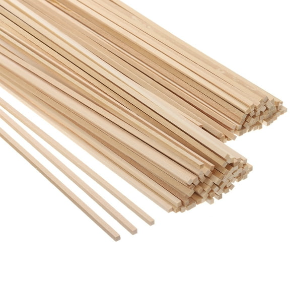 Uxcell 1/8 Inch Dowel Rods Wood Sticks 12 Inch Long Square Wooden Dowels 150 Pcs