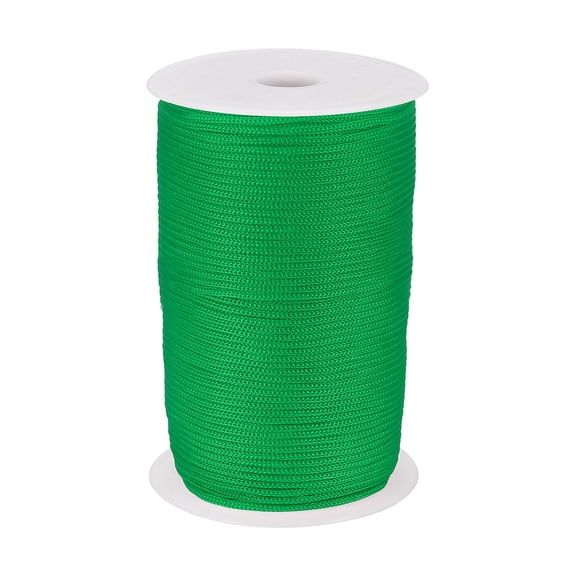 Uxcell 1/8 Inch Hollow Braided Polypropylene Rope, 492ft Utility Cord Waterproof String for Clothesline Camping Crafting Outdoor Golf Courses, Grass Green